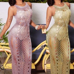 This Women Sexy Cutout Beach Dress Combine The Warm And Fashion. It Is a Must-Have Item For This Winter. Sweater Dresses For Women At Global Lover Comes For Different Occasions - Daily Life