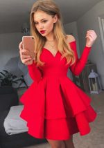 This Women Sexy Elegant Deep v Neck Long Sleeve Princess Dress Evening Dress Design Made Of Good Quality Polyster And Spandex Material