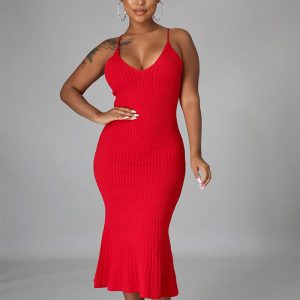 This Women Sexy Solid Slip Dress Design Made Of High Quality Polyster And Spandex Material. It Is Stretchy