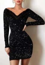 This Women Shiny Off Shoulder Bodycon Dress Design Made Of High Quality Polyster And Spandex Material. It Come With Good Stretch And Wearing Comfortable And Feeling Freedom. The Tight And Fitted Dress Is The Most Popular Options From Party Girls. Shop Bodycon Dresses At Global Lover And Find Amazing Designs Sequins