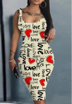 This Women Sleeveless Printed Bodyson Dress Design Made Of High Quality Polyster And Spandex Material. Print Dresses Is More Interesting And Stylish. Print Maxi Dresses Is One Of The Popular Item For Islander Vocations. Women¡¯s Print Dresses At Global Lover Comes With Forever Floral