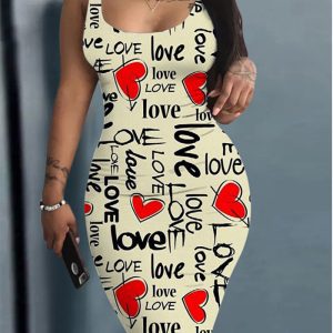 This Women Sleeveless Printed Bodyson Dress Design Made Of High Quality Polyster And Spandex Material. Print Dresses Is More Interesting And Stylish. Print Maxi Dresses Is One Of The Popular Item For Islander Vocations. Women¡¯s Print Dresses At Global Lover Comes With Forever Floral