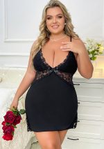 This Women Slit See-Through Night Dress Sexy Lingerie Set Made Of Durable And Elastic Material. Women¡¯s Plus Size Wholesale Lingerie At Global Lover Pay More Attention To The Novelty And Uniqueness Of Styles. We Offer Huge Selections Of Sexy Plus Size Lingerie Xl