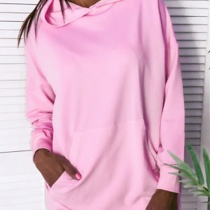 This Women Solid Hoodies Dress Design Made Of High Quality Polyster And Spandex Material. It Is Stretchy