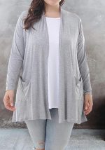 This Women Solid Long Sleeve Pocket Cardigan Top Made Of Comfortable And Soft Fabric. It Is a Must-Have Item For Curvy Ladies In Autumn And Winter. Global Lover Offer All Kinds Of Women¡¯s Plus Size Coat And Hope Curvy Ladies Find Here a Warm And Exciting Place To Shop - Wholesale Plus Size Jackets