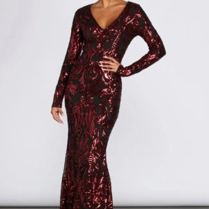 This Women Spring And Summer Party Sequin Evening Dress Design Made Of Good Quality Polyster And Spandex Material