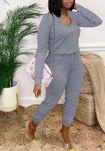 This Women Square Neck Long Sleeve Top And Pant Two Piece Design And Made Of Comfortable And Elastic Fabric. Wholesale Plus Size Two Piece Sets Is a Must-Have Item For Curvy Ladies. Two Piece Sets Can Either Be Worn Together Or Individually