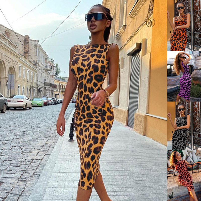 This Women Summer Chic Leopard Print Backless Maxi Dress Design Made Of High Quality Polyster And Spandex Material. Print Dresses Is More Interesting And Stylish. Print Maxi Dresses Is One Of The Popular Item For Islander Vocations. Women¡¯s Print Dresses At Global Lover Comes With Forever Floral