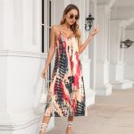 This Women Summer Fashion Print Halter Loose Dress Design Made Of High Quality Polyster And Spandex Material. Print Dresses Is More Interesting And Stylish. Print Maxi Dresses Is One Of The Popular Item For Islander Vocations. Women¡¯s Print Dresses At Global Lover Comes With Forever Floral