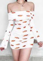 This Women Summer Long Sleeve Off Shoulder Printed Bodycon Dress Design Made Of High Quality Polyster And Spandex Material. It Come With Good Stretch And Wearing Comfortable And Feeling Freedom. The Tight And Fitted Dress Is The Most Popular Options From Party Girls. Shop Bodycon Dresses At Global Lover And Find Amazing Designs Sequins