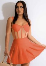 This Women Orange Halter Sleeveless Lace Skater Dresses design made of high quality polyster and spandex material. Women¡¯s skater dresses suit for all shapes girls. Cheap skater dresses is a great buy at global lover. When you need other type of wholesale women¡¯s dresses