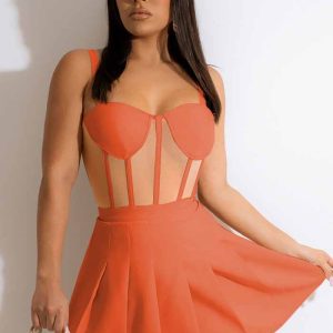 This Women Orange Halter Sleeveless Lace Skater Dresses design made of high quality polyster and spandex material. Women¡¯s skater dresses suit for all shapes girls. Cheap skater dresses is a great buy at global lover. When you need other type of wholesale women¡¯s dresses