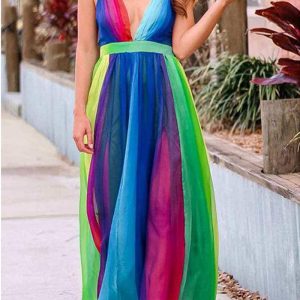 This Women Printed Romantic V-neck Sleeveless Color Blocking Lace Maxi Loose Plus Size Dresses made of soft and elastic fabric. Global Lover wholesale plus size dresses and hope curvy ladies find here a warm and exciting place to shop affordable curvy dresses online - plus size casual