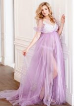 This Women Purple V-neck Short Sleeves Floor-Length Maternity Dresses made of soft and comfortable material. It is a must-have item for pregnant women. Global Lover offer newest wholesale maternity dresses and hope pregnant ladies find here a warm and exciting place to shop affordable pregnant dresses - pregnant casual dresses