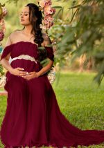 This Women Red Off-the-shoulder Short Sleeves Lace Floor-Length Maternity Dresses made of soft and comfortable material. It is a must-have item for pregnant women. Global Lover offer newest wholesale maternity dresses and hope pregnant ladies find here a warm and exciting place to shop affordable pregnant dresses - pregnant casual dresses