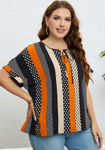 This Women Summer Round Neck Loose Top Made Of Comfortable And Elastic Fabric. It Is Wholesale Sexy Plus Size Tops For Women. With The Gradual Rise Of Feminist Awareness