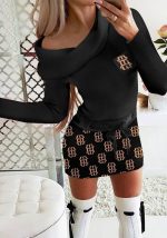 This Women Turndown Collar Print Lace-Up Dress Design Made Of High Quality Polyster And Spandex Material. It Is Stretchy