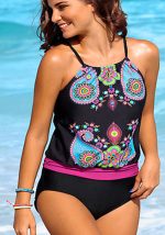 This Women Two Pieces Swimsuit Print High Waist Strap Bikini Plus Size Bikini Is Made Of Good Quality Lycra And Spandex Fabric