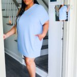 This Women Clothes Solid Color One Shoulder Casual Loose Plus Size Home Dress Made Of Soft And Elastic Fabric. Global Lover Wholesale Plus Size Dresses And Hope Curvy Ladies Find Here a Warm And Exciting Place To Shop Affordable Curvy Dresses Online - Plus Size Casual