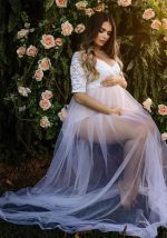 This Women Lace Maternity Trailing Short-Sleeved Dress Made Of Soft And Comfortable Material. It Is a Must-Have Item For Pregnant Women. Global Lover Offer Newest Wholesale Maternity Dresses And Hope Pregnant Ladies Find Here a Warm And Exciting Place To Shop Affordable Pregnant Dresses - Pregnant Casual Dresses