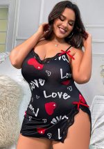 Cette chemise de nuit sexy à bretelles en maille est fabriquée dans un matériau durable et élastique. Global Lover accorde plus d'attention à la nouveauté et à l'unicité des styles. Nous offrons une vaste sélection de lingerie sexy grande taille Xl.