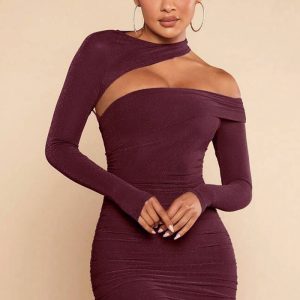 This Women Pleated Bodycon Dress Design Made Of High Quality Polyster And Spandex Material. It Come With Good Stretch And Wearing Comfortable And Feeling Freedom. The Tight And Fitted Dress Is The Most Popular Options From Party Girls. Shop Bodycon Dresses At Global Lover And Find Amazing Designs Sequins