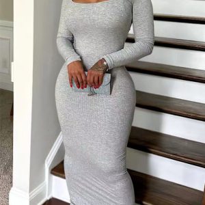 This Women Sexy Long Sleeve Dress Design Made Of High Quality Polyster And Spandex Material