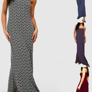 Questo donne bretella Sexy Slit Dress Design fatto di alta qualità Polyster e Spandex materiale