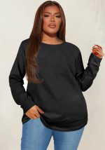 This Women's Fashion Casual Solid Long Sleeve Women's Plus Size Top Made Of Comfortable And Elastic Fabric. It Is Wholesale Sexy Plus Size Tops For Women. With The Gradual Rise Of Feminist Awareness