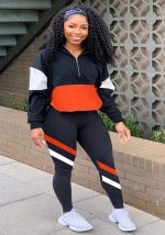 This Women's Fashion Patchwork Casual Two Piece Tracksuits Design And Made Of Comfortable And Elastic Fabric. Wholesale Plus Size Two Piece Sets Is a Must-Have Item For Curvy Ladies. Two Piece Sets Can Either Be Worn Together Or Individually