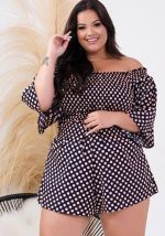 This Women's Spring Summer Pants Plus Size Polka Dot Off Shoulder Top Loose Shorts Two Piece Casual Set Design And Made Of Comfortable And Elastic Fabric. Wholesale Plus Size Two Piece Sets Is a Must-Have Item For Curvy Ladies. Two Piece Sets Can Either Be Worn Together Or Individually