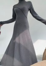 This Women's Autumn And Winter Irregular Chic Slim Fit Chic Slim Style Basic Long Knitting Dress Combine The Warm And Fashion. It Is a Must-Have Item For This Winter. Sweater Dresses For Women At Global Lover Comes For Different Occasions - Daily Life