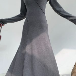 This Women's Autumn And Winter Irregular Chic Slim Fit Chic Slim Style Basic Long Knitting Dress Combine The Warm And Fashion. It Is a Must-Have Item For This Winter. Sweater Dresses For Women At Global Lover Comes For Different Occasions - Daily Life