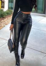 This Women's Autumn And Winter Hot Fashion Versatile Sexy Tight Fitting Stretch Pu Plus Size Leather Pants Design Made Of Durable And Stretchy Material. It Is a Must-Have Item For Your Closet. Global Lover Offer a Rich Selection Of Wholesale Plus Size Bottoms. You Will Find Wide Range Fabric