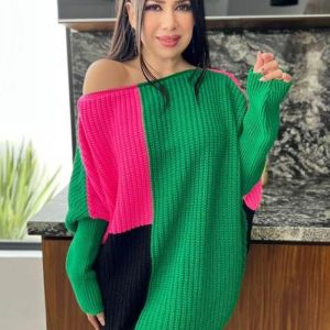 This Women's Clothing Autumn And Winter Women's Loose Round Neck Casual Knitting Sweater Dress Combine The Warm And Fashion. It Is a Must-Have Item For This Winter. Sweater Dresses For Women At Global Lover Comes For Different Occasions - Daily Life