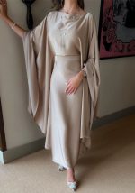 This Women's Fall Winter Chic Loose Sexy Plunging High Waist Robe Gown Dress Design Made Of High Quality Polyster And Spandex Material