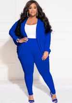 This Women's Fashion 2 Piece Cardigan And Basic Pants Plus Size Suit Design And Made Of Comfortable And Elastic Fabric. Wholesale Plus Size Two Piece Sets Is a Must-Have Item For Curvy Ladies. Two Piece Sets Can Either Be Worn Together Or Individually