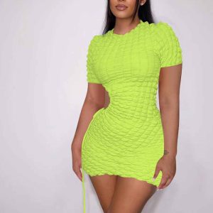 This Women's Fashion Casual Sexy Open Waist Dresses Design Made Of High Quality Polyster And Spandex Material. It Is Stretchy