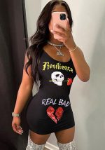 This Women's Fashion Casual Sexy Summer Tank Dress Design Made Of High Quality Polyster And Spandex Material. It Is Stretchy