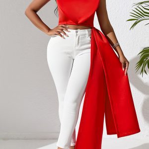 This Women's Fashion Chic Strapless Cropped Sexy Women's Top Is Soft And Comfortable. Camisole Tank Top Is a Must-Have Item For Your Closet