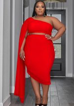 This Women's Fashion High Stretch Slash Shoulder Long Sleeve Ruched Two-Piece Set Design And Made Of Comfortable And Elastic Fabric. Wholesale Plus Size Two Piece Sets Is a Must-Have Item For Curvy Ladies. Two Piece Sets Can Either Be Worn Together Or Individually