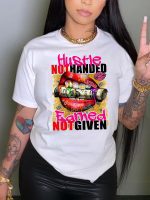 This Women's Fashion Print Short Sleeve Round Neck White Short Sleeve t-Shirt Design Made Of Thick Polyster And Spandex Materail