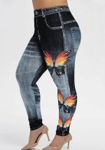 This Women's Printed Multicolor High Waist Butterfly Slim Butt Lift Workout Pants Design Made Of Durable And Stretchy Jeans Fabric. It Is a Must-Have Item For Daily Life. Trendy Wholesale Jeans Is a Indispensable Item For Everyday Fashion. Women¡¯s Jeans With High Waist Is a Must Have Trousers That Lengthening Your Leg Lines And Tightening The Excess Flesh Of Your Waist. Grab a Must Have High Waist Jeans Wholesale For Your Closet