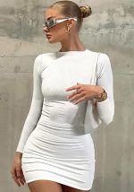 This Women's Ribbed Fashion Slim Long Sleeve Skirt Bodycon Dress Design Made Of High Quality Polyster And Spandex Material. It Come With Good Stretch And Wearing Comfortable And Feeling Freedom. The Tight And Fitted Dress Is The Most Popular Options From Party Girls. Shop Bodycon Dresses At Global Lover And Find Amazing Designs Sequins