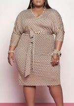 This Women's Sexy Polka Dot Plus Size Dress Made Of Soft And Elastic Fabric. Global Lover Wholesale Plus Size Dresses And Hope Curvy Ladies Find Here a Warm And Exciting Place To Shop Affordable Curvy Dresses Online - Plus Size Casual