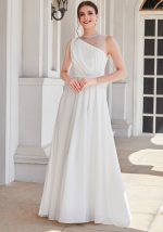 This Women's Slash Shoulder Dslim Formal Party Dress Long Dress Design Made Of High Level Material