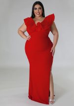 This Women's Solid Color Slim Fit Bodycon Stretch Dress Formal Party Dress Made Of Soft And Elastic Fabric. Global Lover Wholesale Plus Size Dresses And Hope Curvy Ladies Find Here a Warm And Exciting Place To Shop Affordable Curvy Dresses Online - Plus Size Casual