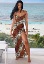 This Women's Spring Summer Sexy Print Strap Long Dress Design Made Of High Quality Polyster And Spandex Material. Print Dresses Is More Interesting And Stylish. Print Maxi Dresses Is One Of The Popular Item For Islander Vocations. Women¡¯s Print Dresses At Global Lover Comes With Forever Floral