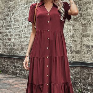 This Women's Summer Chic Hepburn French Dress Design Made Of High Quality Polyster And Spandex Material