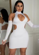 This Women's Summer Off-Shoulder Hollow Dress With Sleeves Design Made Of High Quality Polyster And Spandex Material. It Come With Good Stretch And Wearing Comfortable And Feeling Freedom. The Tight And Fitted Dress Is The Most Popular Options From Party Girls. Shop Bodycon Dresses At Global Lover And Find Amazing Designs Sequins